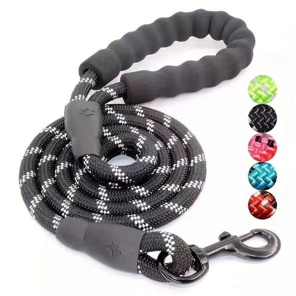 Laisse Réfléchissante pour Chien avec Poignée Rembourrée