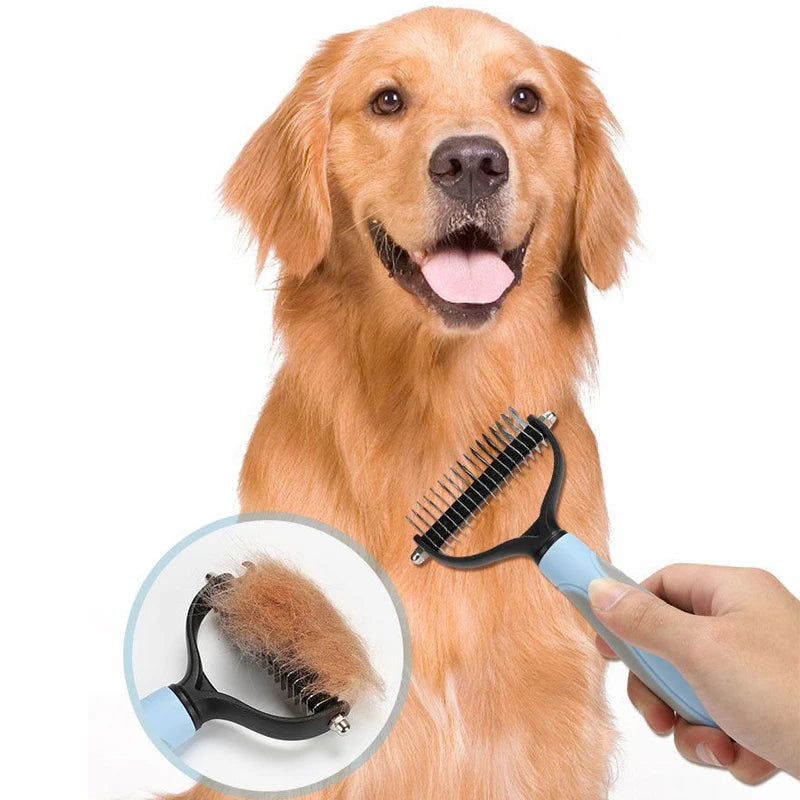 Pet Deshedding Brush for Dogs and Cats