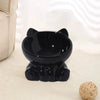 Ceramic Cat Bowl with High Feet for Pet Feeding