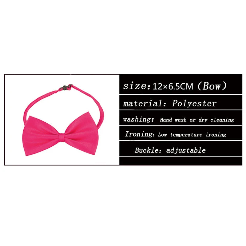 Pet Bow Tie Collar with Adjustable Strap