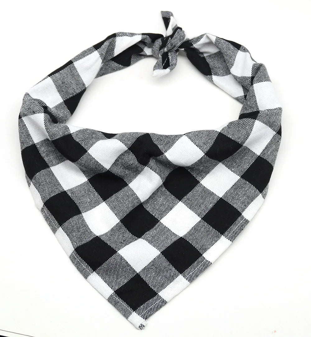 Classic Plaid Cotton Dog Bandana