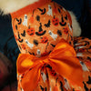 Halloween Dog Dress with Pumpkin & Bat Print