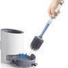 Porte-brosse WC mural réutilisable avec long manche