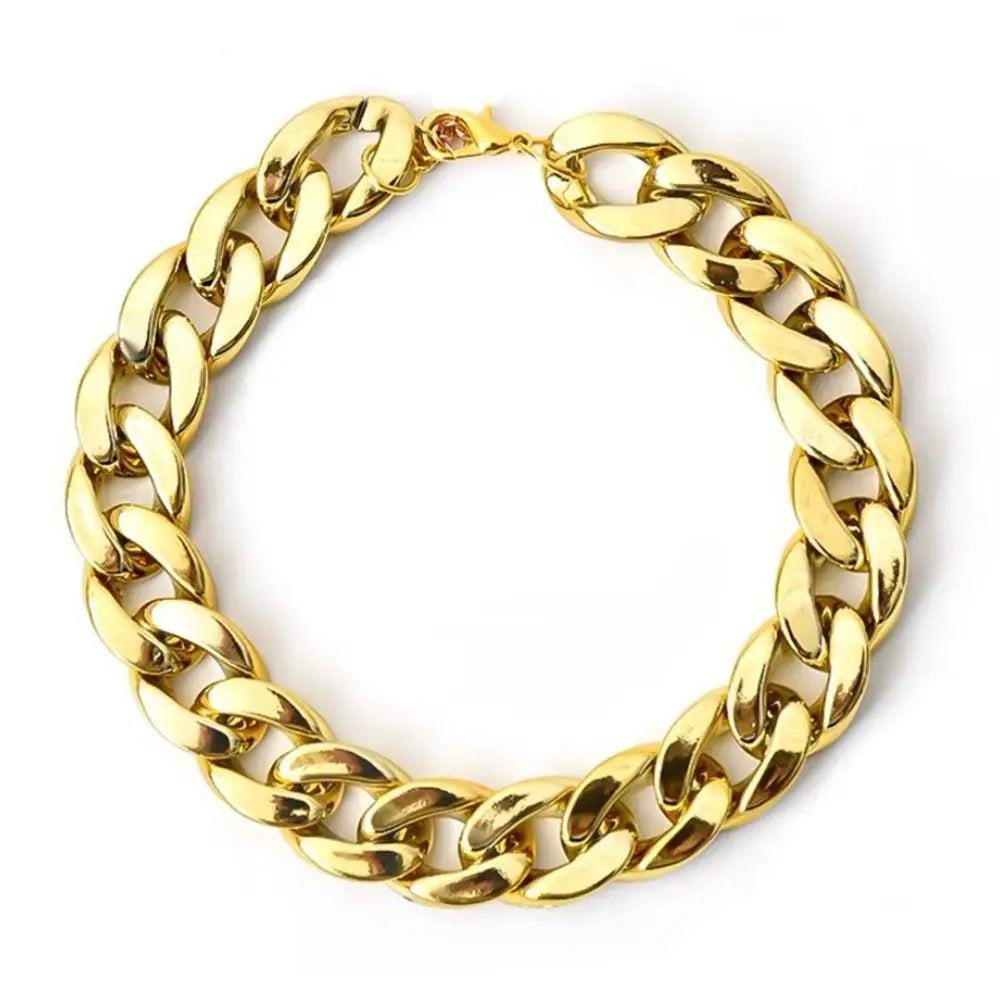 Adjustable Gold Chain Pet Necklace for Cats and Dogs