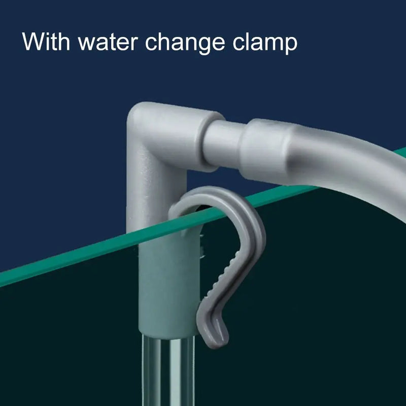 Pompe à siphon manuel pour changement d'eau d'aquarium