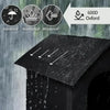 Outdoor Cat House with Heated Insulation and Raised Waterproof Base