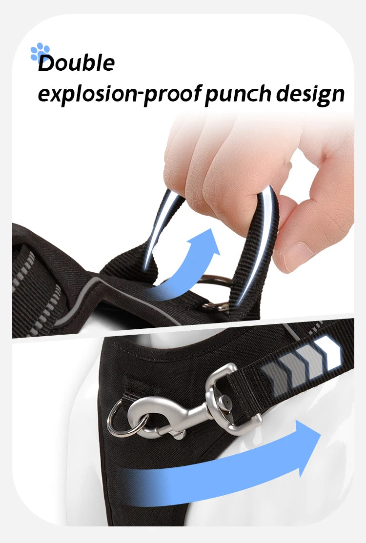 Reflective No-Pull Dog Harness with Quick-Release Buckles