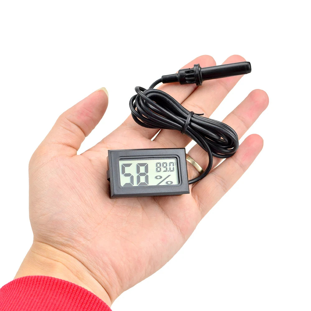Digital Thermometer and Hygrometer for Reptile Terrariums