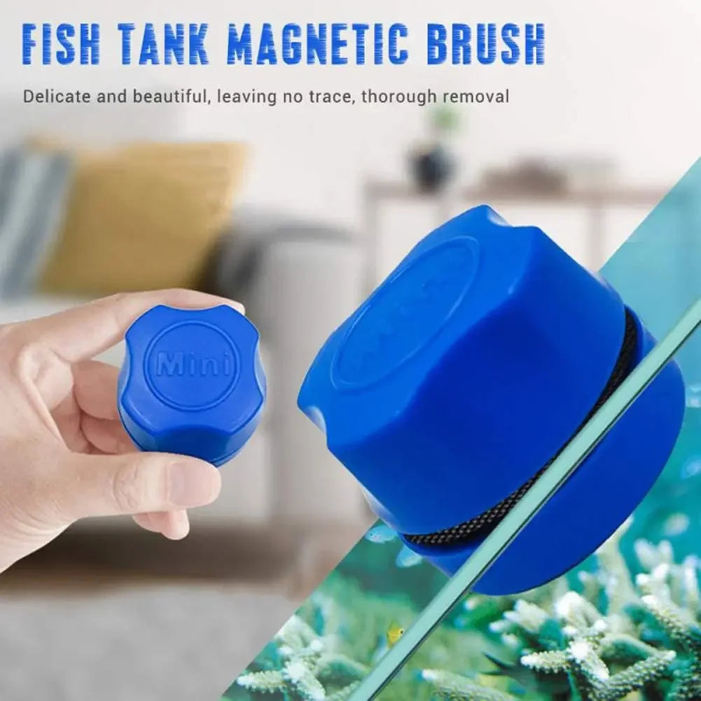 Double-Sided Aquarium Cleaning Magnet with Floating Scraper