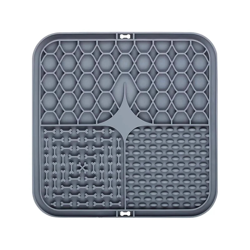 Food-Grade Silicone Pet Lick Mat with Suction Cups