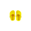 A pair of yellow non-slip pet sandals for dogs.