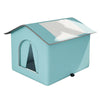 Foldable Waterproof Insulated Cat House with Thermal Lining