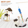 Interactive Cat Wand Toy with Wooden Handle