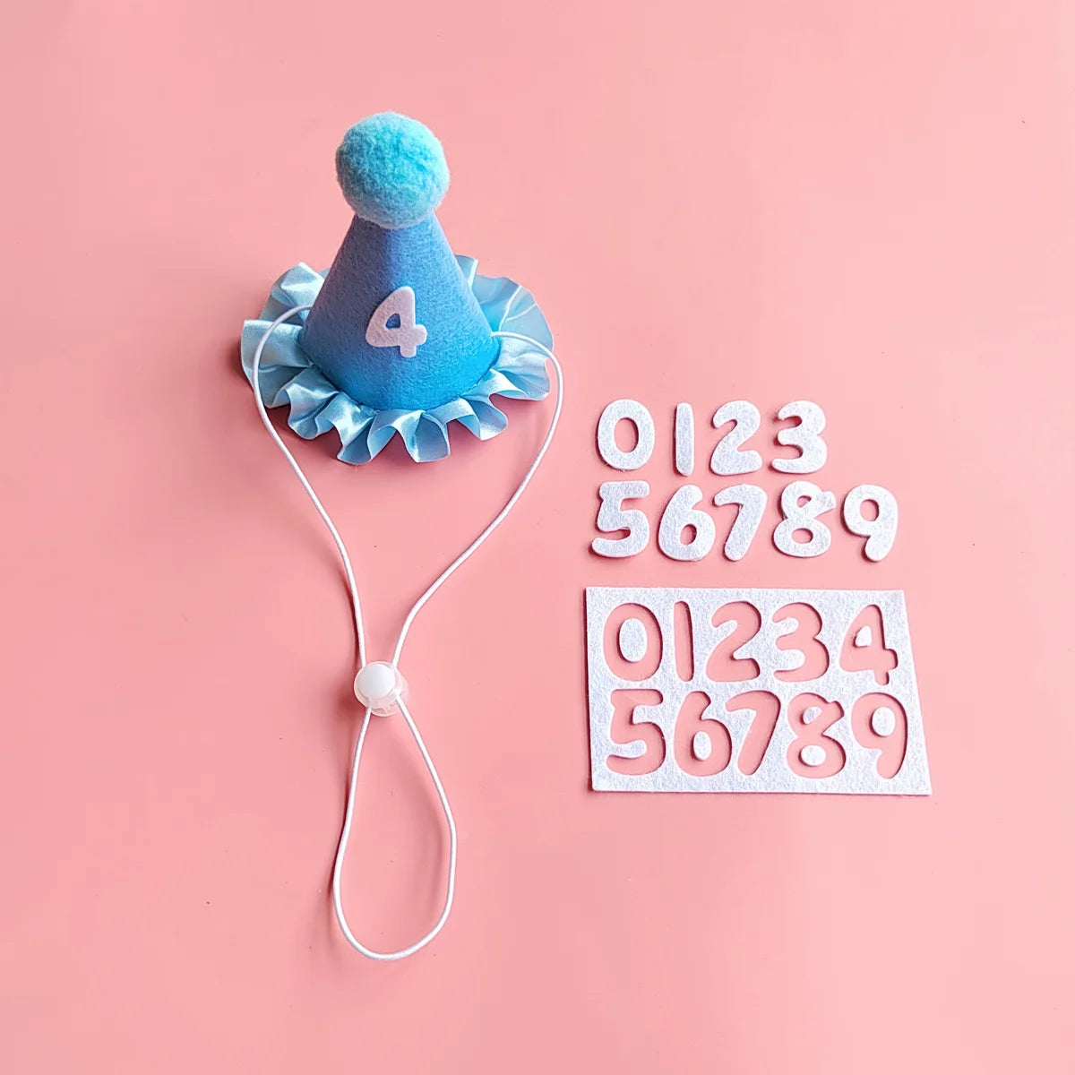Happy Birthday Pet Party Hat and Bib Set