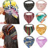 Boho Floral Print Cotton Triangle Hair Bandanas