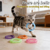 Soft Mesh Tube Cat Donut Toys with Bell - Interactive Chew & Play Set