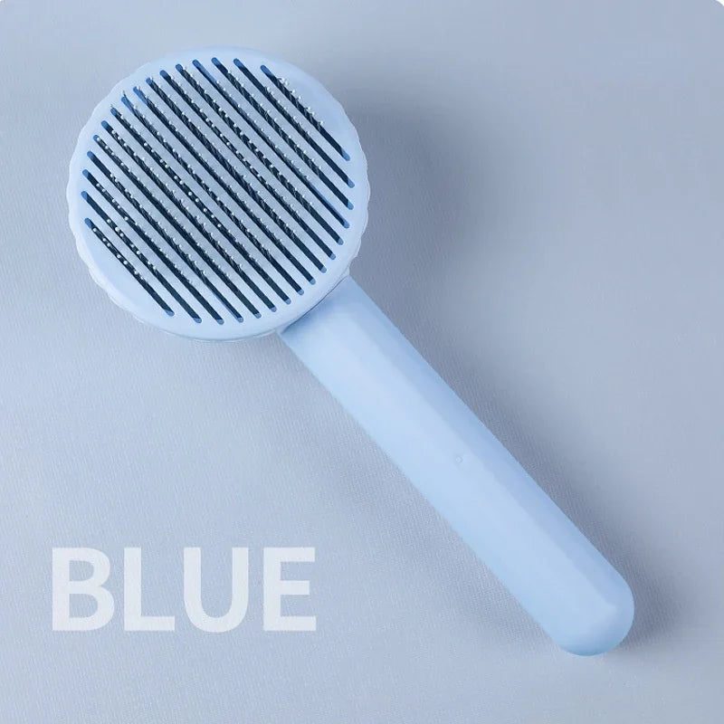 Brosse de toilettage auto-nettoyante pour animaux
