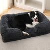 Cama de Plush Ortopédica para Perros con Borde