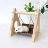 Hamster Wooden Swing with Natural Chew Sticks
