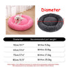 Cozy Plush Round Pet Bed for Dogs and Cats