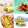 Checkerboard Pattern Oil-Proof Sandwich Wrapping Paper (100 Sheets)