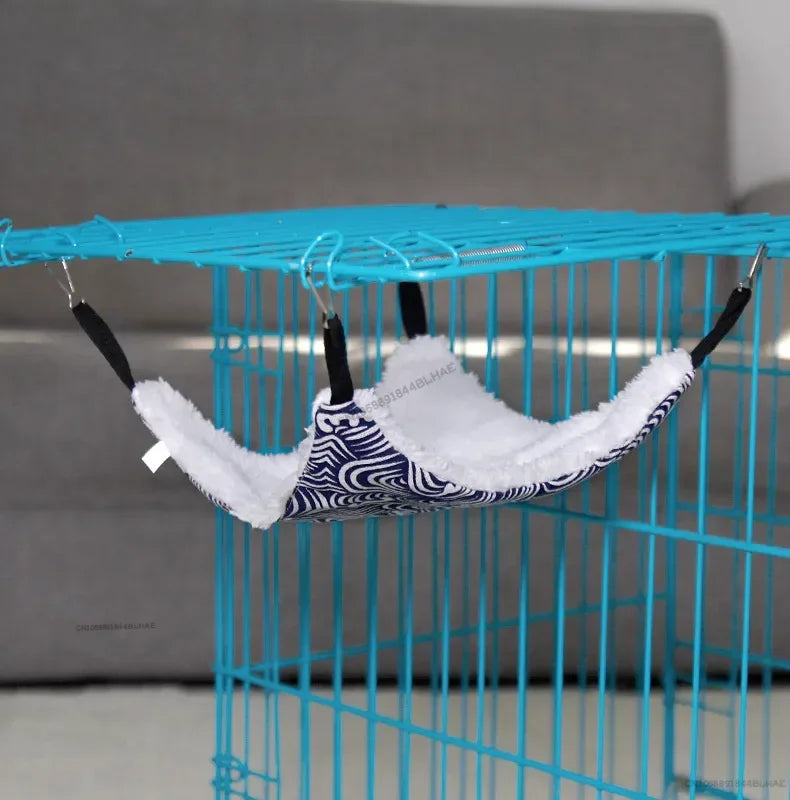 أرجوحة هامستر مخمل دافئ بطبقة مزدوجة