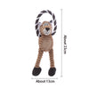Plush Bone Squeaky Dog Toy for Teething and Play