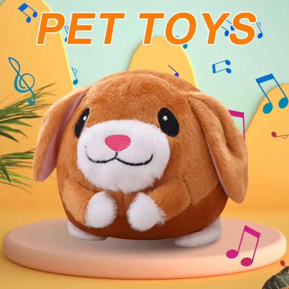 Interactive Singing Plush Dog Toy with Bouncing Motion