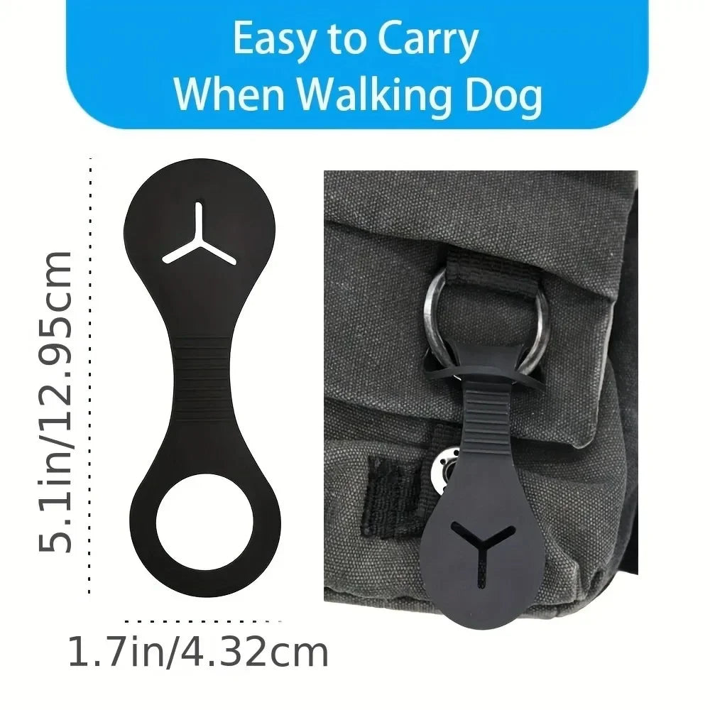 Hands-Free Silicone Dog Poop Bag Holder with Clip