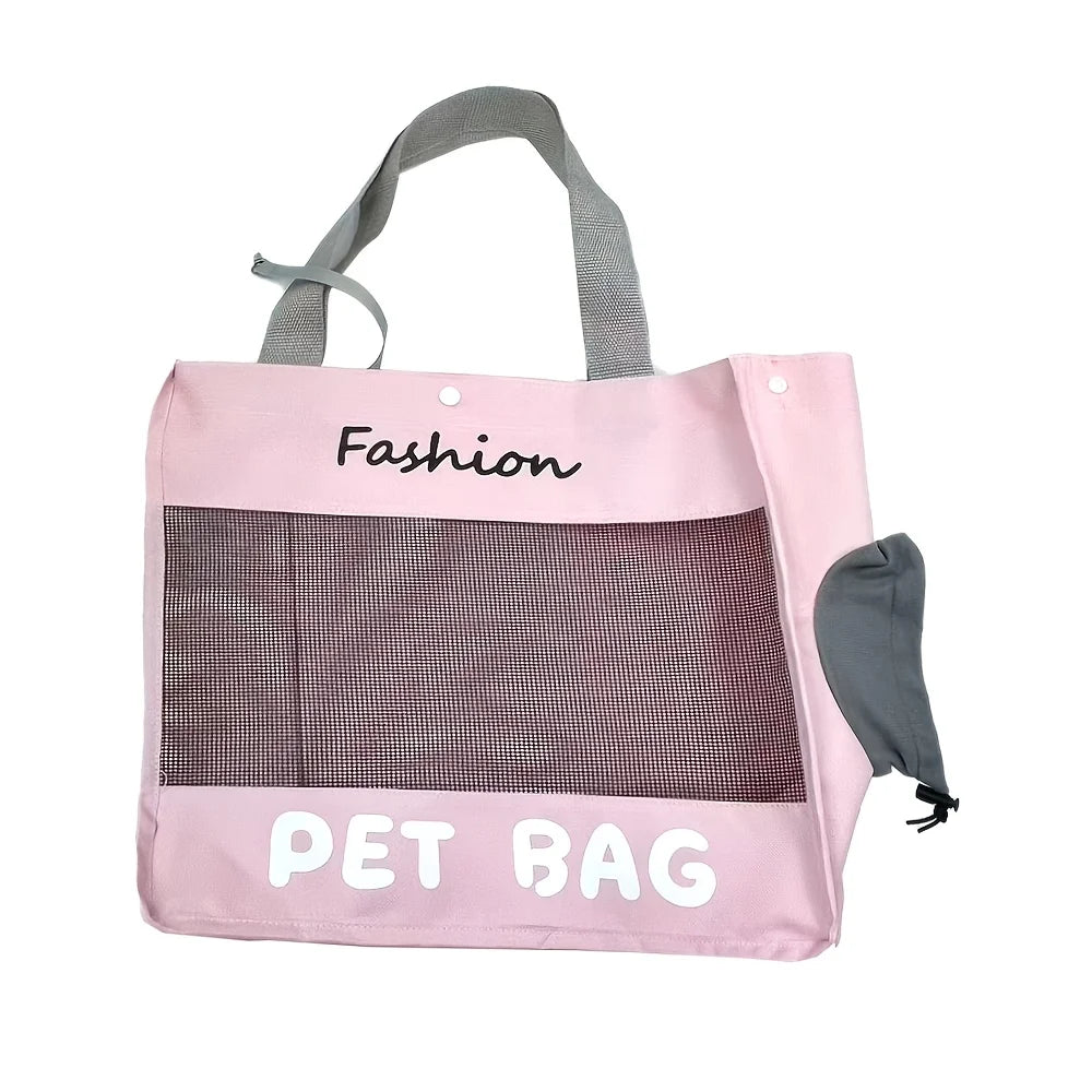 Breathable Head-Out Pet Carrier Tote for Cats and Small Dogs