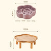 Ceramic Slow Feeder Bowl for Cats and Small Dogs