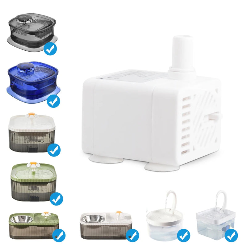 Cat Water Fountain Replacement Pump - Ultra-Quiet USB