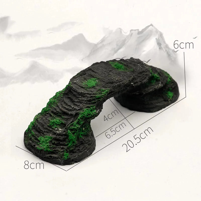 Artificial Bridge Aquarium Decor - Resin Landscape Ornament