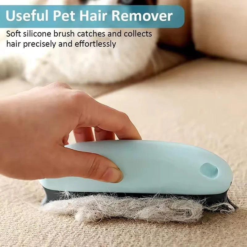 Reusable Pet Hair Remover Brush for Furniture, Clothing & Car Interiors