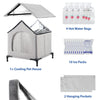 All-Season Waterproof Foldable Cat House with Cooling & Warming Features
