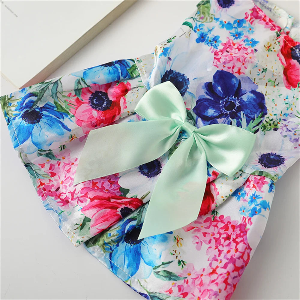 Polka Dot Dog Skirt Dress for Small Breeds
