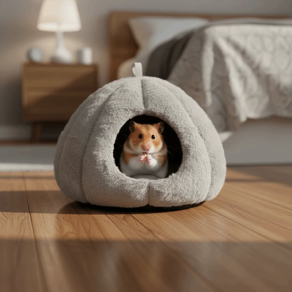Cozy Plush Hanging Nest Bed for Small Pets
