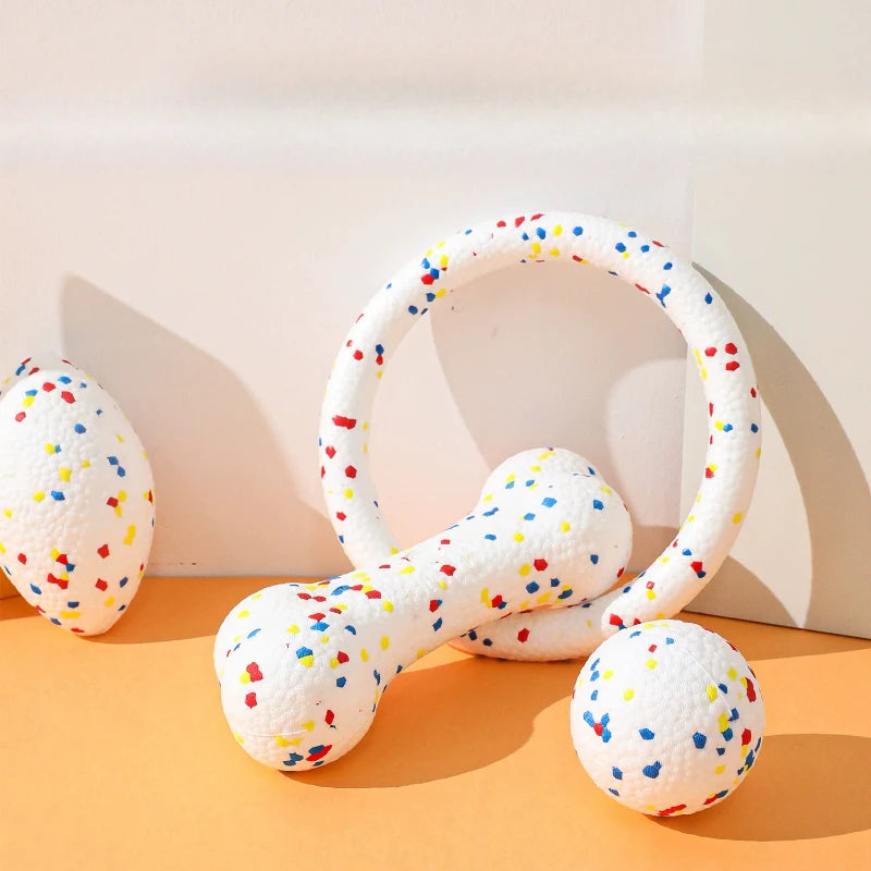 Durable Bite-Resistant Dog Ball Toy for Interactive Play and Dental Health