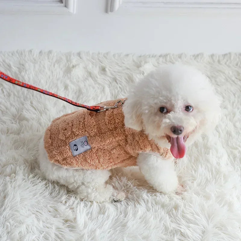 Suéter de Fleece Cálido para Invierno para Perros y Gatos Pequeños
