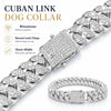 Rhinestone Cuban Chain Dog Collar