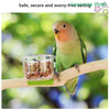 Clip-On Bird Feeder Cup for Parrot Food and Water