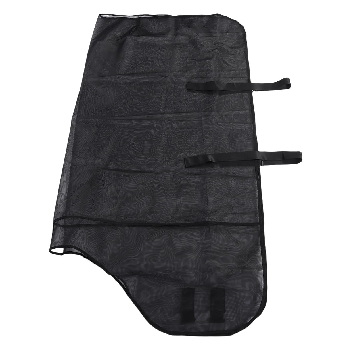 Black breathable mesh fly sheet designed for horses.