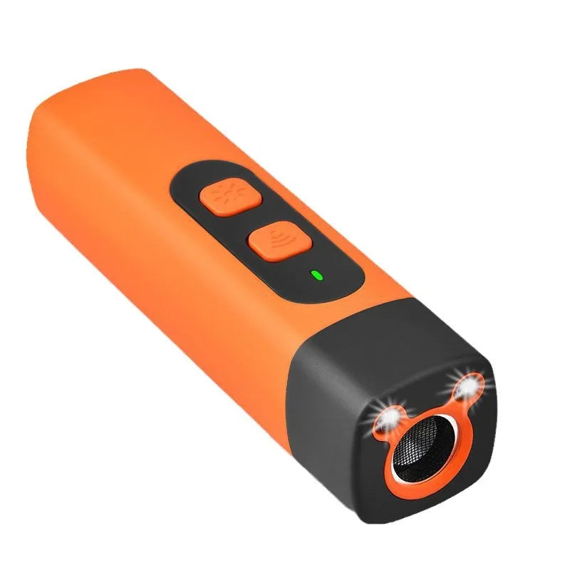 Rechargeable Ultrasonic Dog Deterrent with LED Flashlight