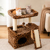 Compact Cat Tree Tower with Sisal Scratching Posts and Cozy Perches