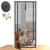 Pet Screen Door Curtain with Double Zipper – Scratch-Resistant Mesh for Interior Doors