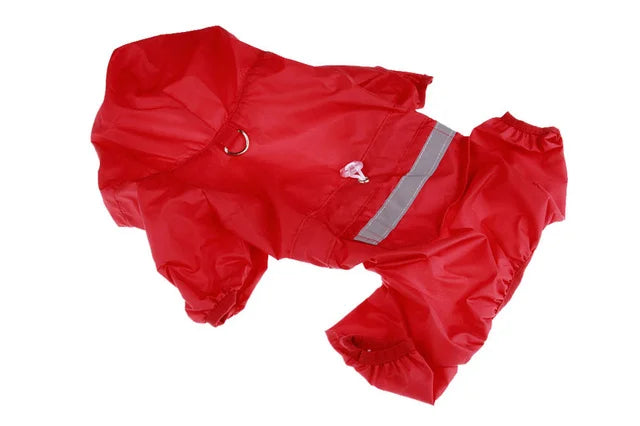 Waterproof Dog Raincoat with Hood - Lightweight Pet Outdoor Jacket