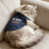 Blue Tibetan Print Polo Shirt for Dogs and Cats