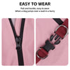 Double-Layer Waterproof Dog Raincoat with Built-in Harness and Detachable Hood