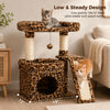 Compact Cat Tree Tower with Sisal Scratching Posts and Cozy Perches