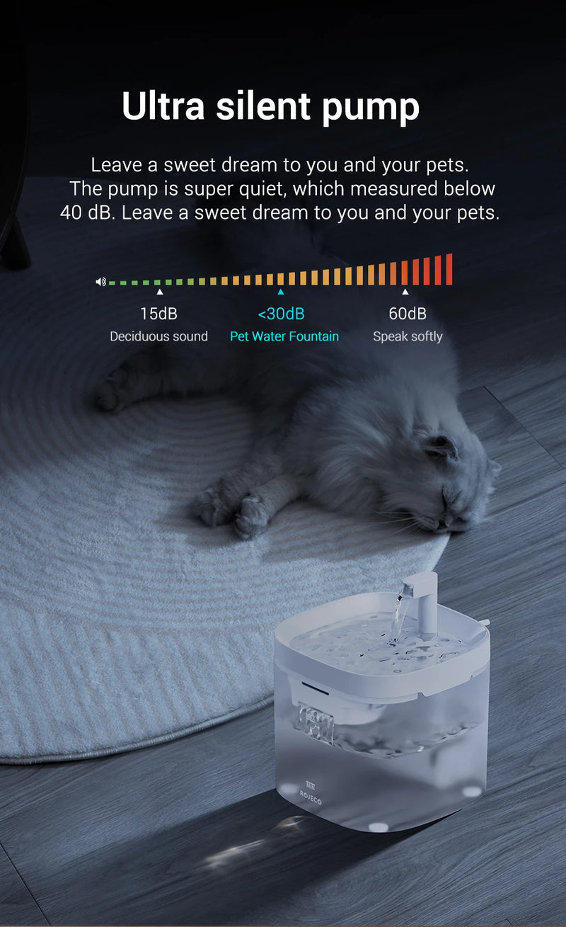 Fontaine à eau pour animaux avec deux modes de débit